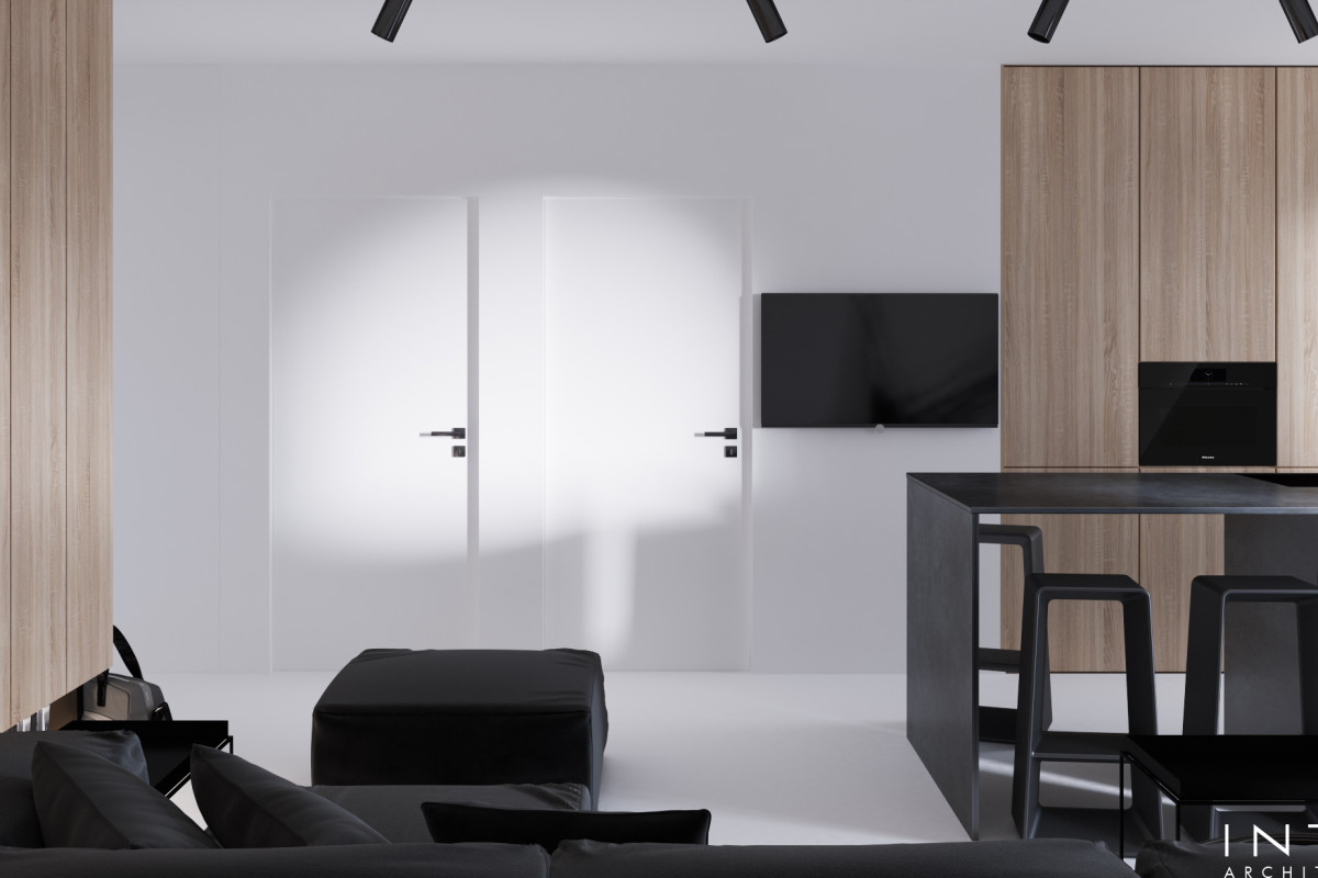 Minimalistyczne mieszkanie 55 m² Warszawa